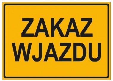 ZAKAZ WJAZDU (319-82)