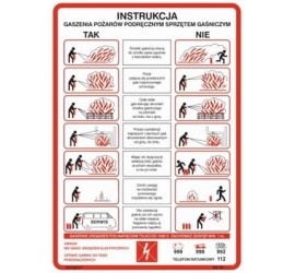 Instrukcja gaszenia pożarów podręcznym sprzętem gaśniczym (222 XO-19)