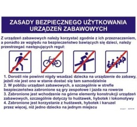 Zasady bezpiecznego użytkowania urządzeń zabawowych (422 XO-184)