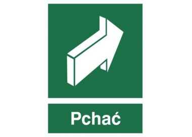 Znak pchać, aby otworzyć (817-01)