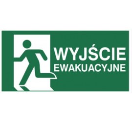 Znak wyjście ewakuacyjne w lewo (E01-WE)