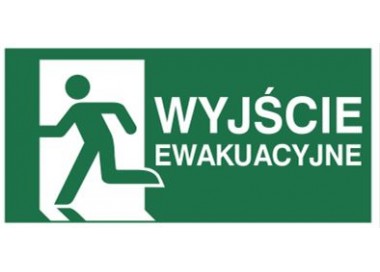 Znak wyjście ewakuacyjne w lewo (E01-WE)