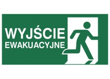 Znak wyjście ewakuacyjne w prawo (E02-WE)