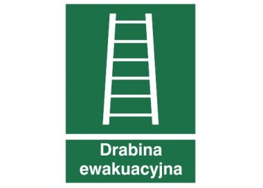 Znak drabina ewakuacyjna (118)