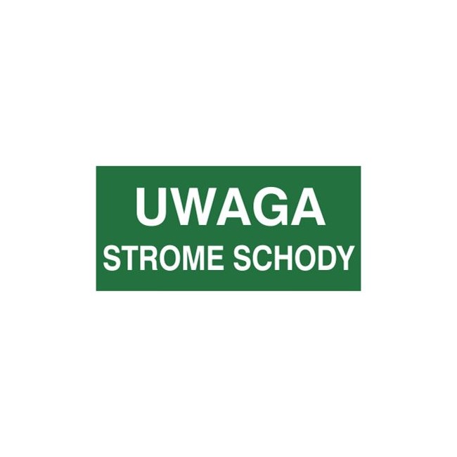 Znak uwaga strome schody (156)