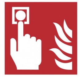 Znak alarm pożarowy PN-EN ISO 7010 (F05)