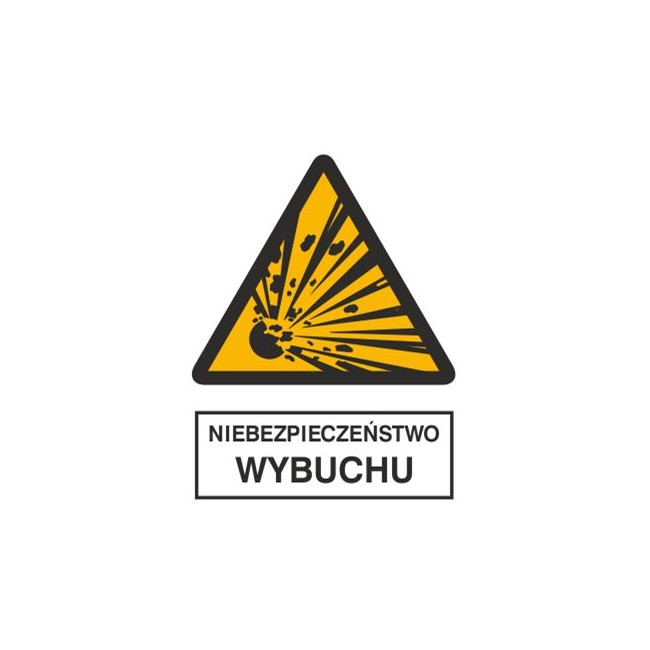 Znak niebezpieczeństwo wybuchu (216-03)