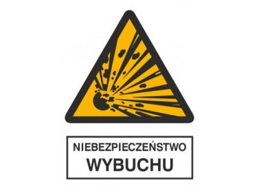 Znak niebezpieczeństwo wybuchu (216-03)