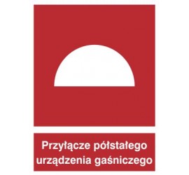 Znak przyłącze półstałego urządzenia gaśniczego (229)