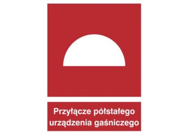 Znak przyłącze półstałego urządzenia gaśniczego (229)