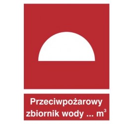 Znak przeciwpożarowy zbiornik wody (223)