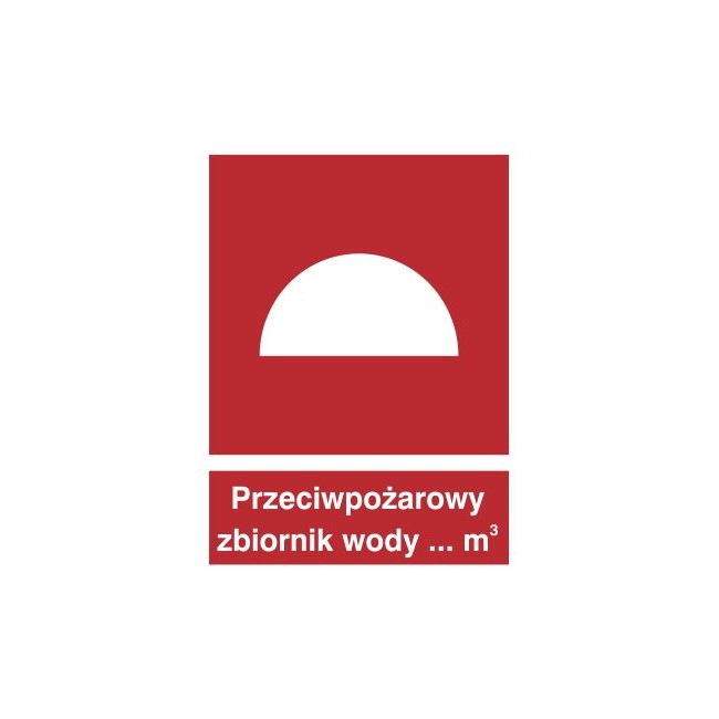 Znak przeciwpożarowy zbiornik wody (223)