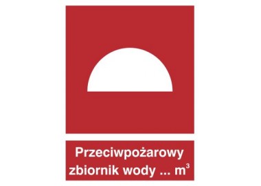 Znak przeciwpożarowy zbiornik wody (223)