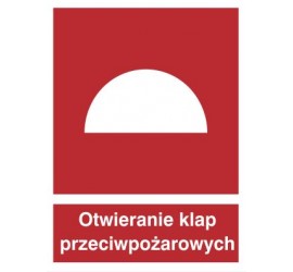 Znak miejsce otwierania klap przeciwpożarowych (226)