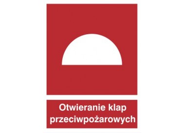 Znak miejsce otwierania klap przeciwpożarowych (226)