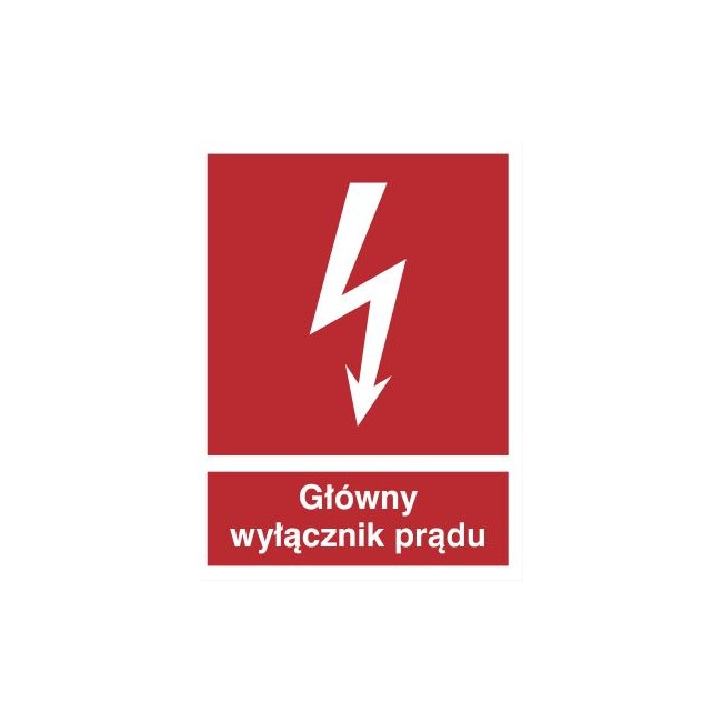 Znak główny wyłącznik prądu (219-04)