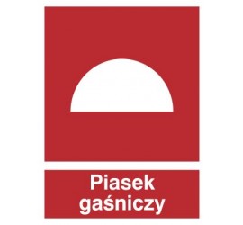 Znak piasek gaśniczy (231)