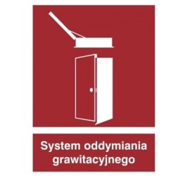 Znak system oddymiania grawitacyjnego (227-03)