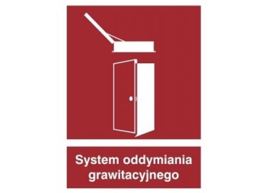 Znak system oddymiania grawitacyjnego (227-03)