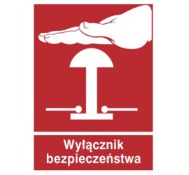 Znak wyłącznik bezpieczeństwa (854-05)