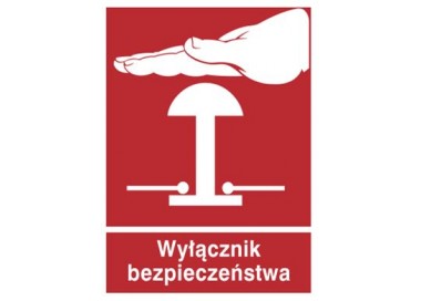 Znak wyłącznik bezpieczeństwa (854-05)