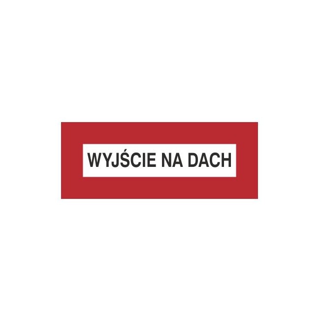 Znak wyjście na dach (231-05)