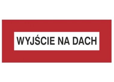 Znak wyjście na dach (231-05)