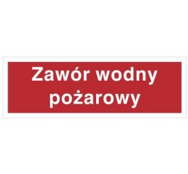 Znak zawór wodny pożarowy (808-01)