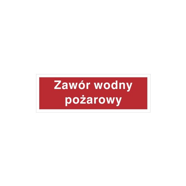 Znak zawór wodny pożarowy (808-01)