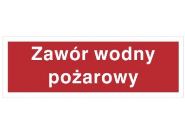 Znak zawór wodny pożarowy (808-01)