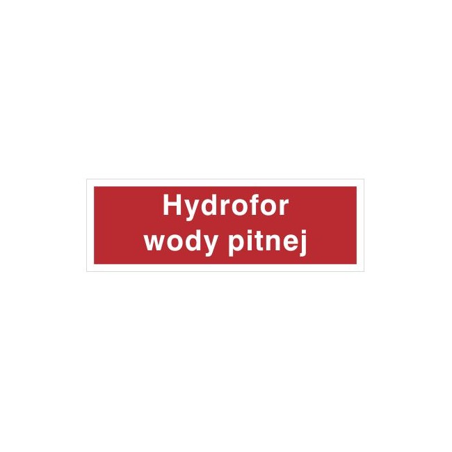 Znak hydrofor wody pitnej (808-02)