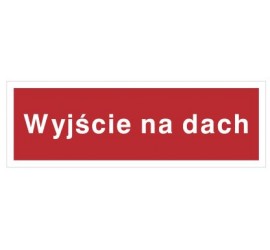 Znak wyjście na dach (808-04)