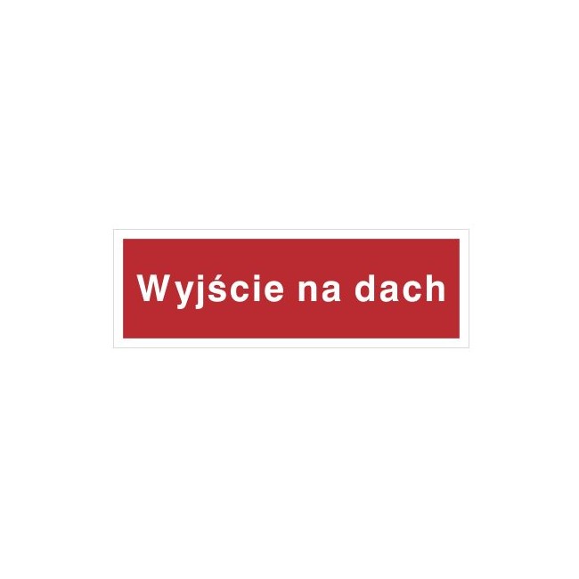 Znak wyjście na dach (808-04)