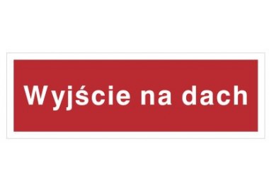 Znak wyjście na dach (808-04)