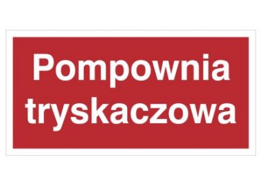 Znak pompownia tryskaczowa (808-05)