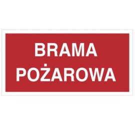 Znak brama pożarowa (812-02)