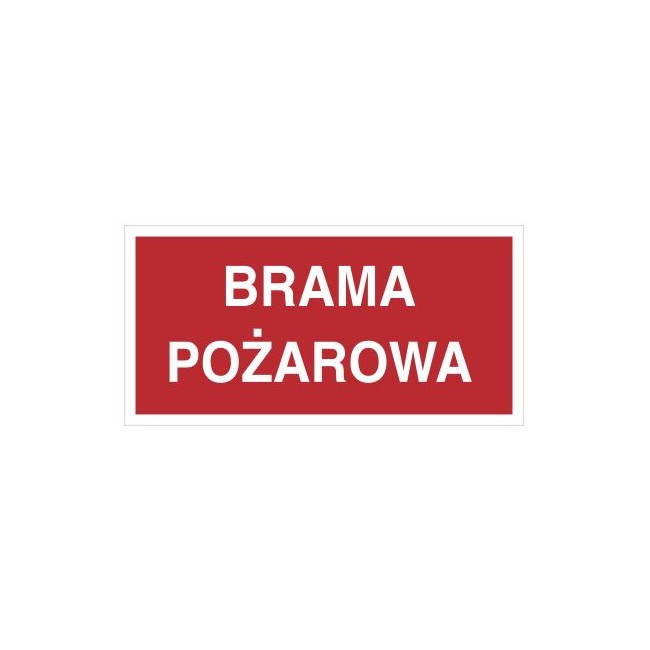 Znak brama pożarowa (812-02)