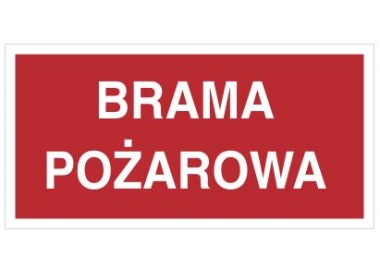 Znak brama pożarowa (812-02)