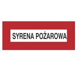 Znak syrena pożarowa (231-10)