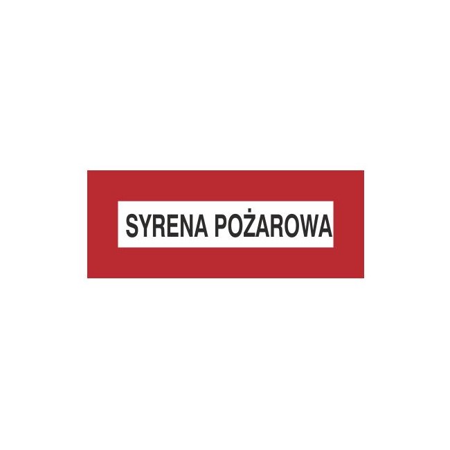 Znak syrena pożarowa (231-10)