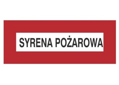 Znak syrena pożarowa (231-10)