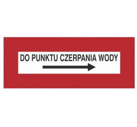 Znak do punktu czerpania wody (w prawo) (231-20)