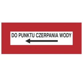 Znak do punktu czerpania wody (w lewo) (231-21)