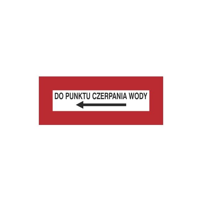 Znak do punktu czerpania wody (w lewo) (231-21)