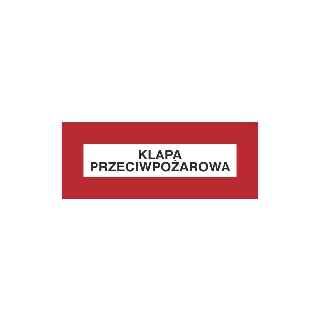 Znak klapa przeciwpożarowa (231-23)