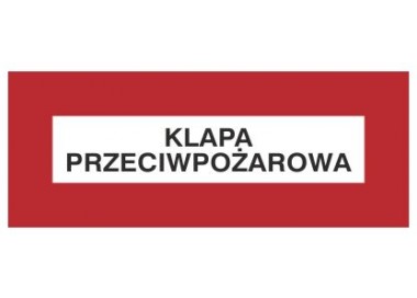 Znak klapa przeciwpożarowa (231-23)