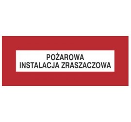 Znak pożarowa instalacja zraszaczowa (231-24)