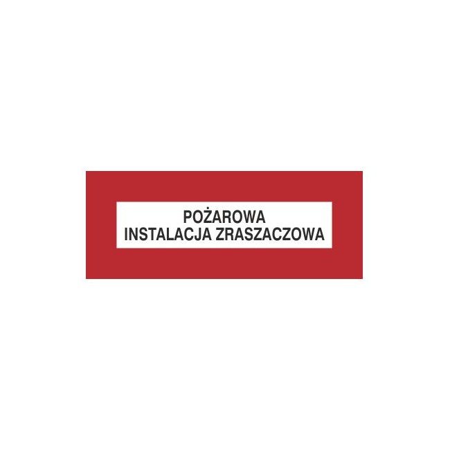 Znak pożarowa instalacja zraszaczowa (231-24)