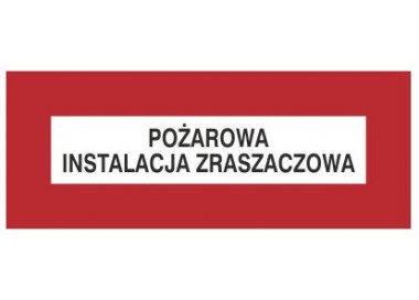 Znak pożarowa instalacja zraszaczowa (231-24)