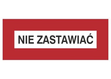 Znak nie zastawiać (231-25)